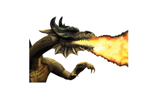 Dragon Breathing Fire PNG