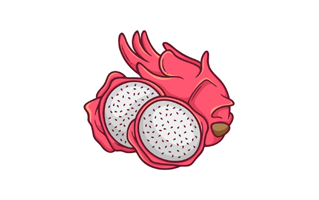 Dragon Fruit Free Sticker PNG