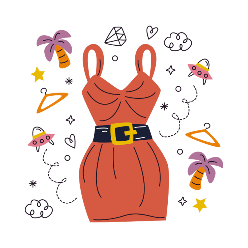 Dress Free Sticker Transparent Image