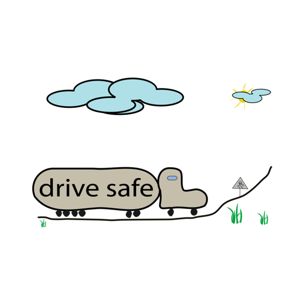 Drive Safe Free Sticker Transparent Photo