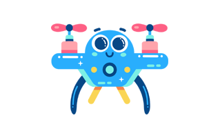 Drone Sticker PNG