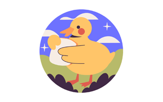 Duck Free Sticker PNG