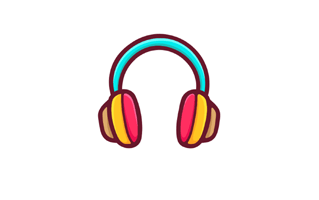 Earphone Free Sticker PNG