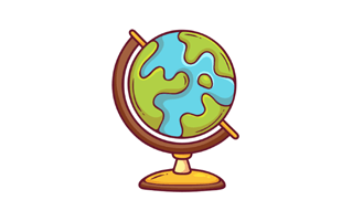Earth Globe Free Sticker PNG