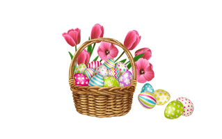 Easter Basket PNG