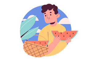 Eating Sticker PNG