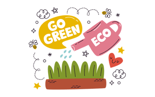 Eco Friendly Sticker PNG
