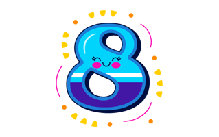 Eight Free Sticker PNG