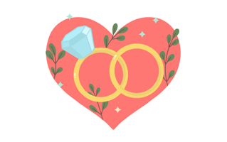 Engagement Ring Sticker PNG