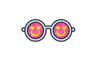 Eyeglasses Sticker PNG