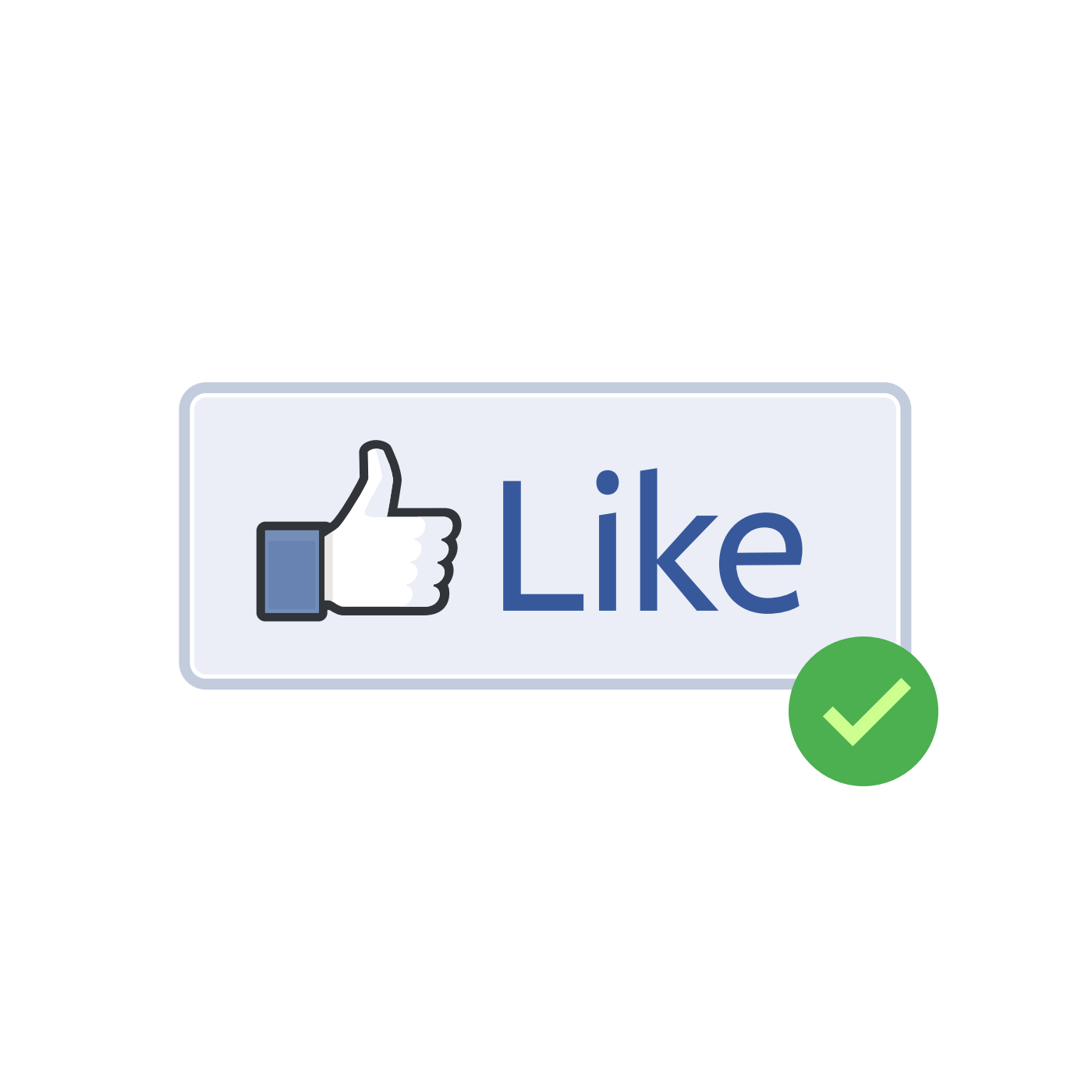 Facebook Like Transparent Icon