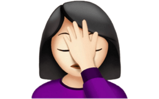 Facepalm Emoji PNG