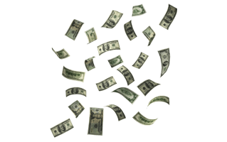 Falling Money PNG