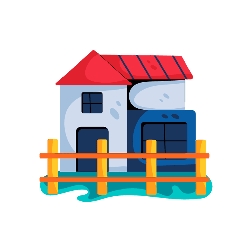 Farm House Free Sticker Transparent Image