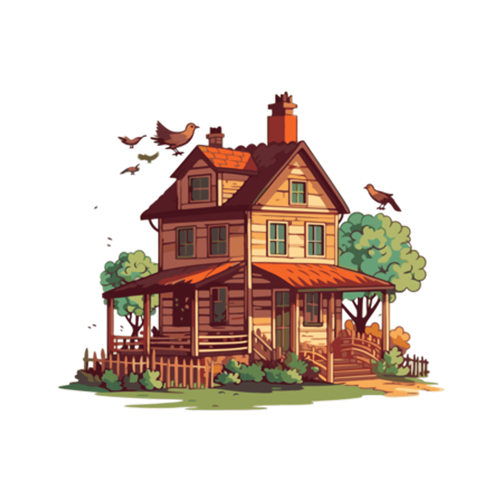 Farm House Free Sticker Transparent Clipart