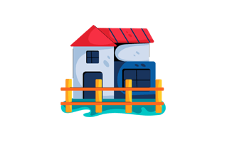 Farm House Free Sticker PNG