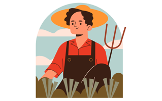 Farmer Sticker PNG