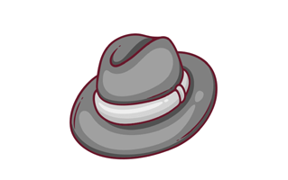 Fedora Hat Sticker PNG