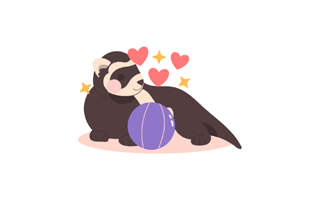 Ferret Free Sticker PNG