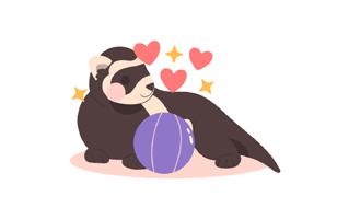 Ferret Sticker PNG