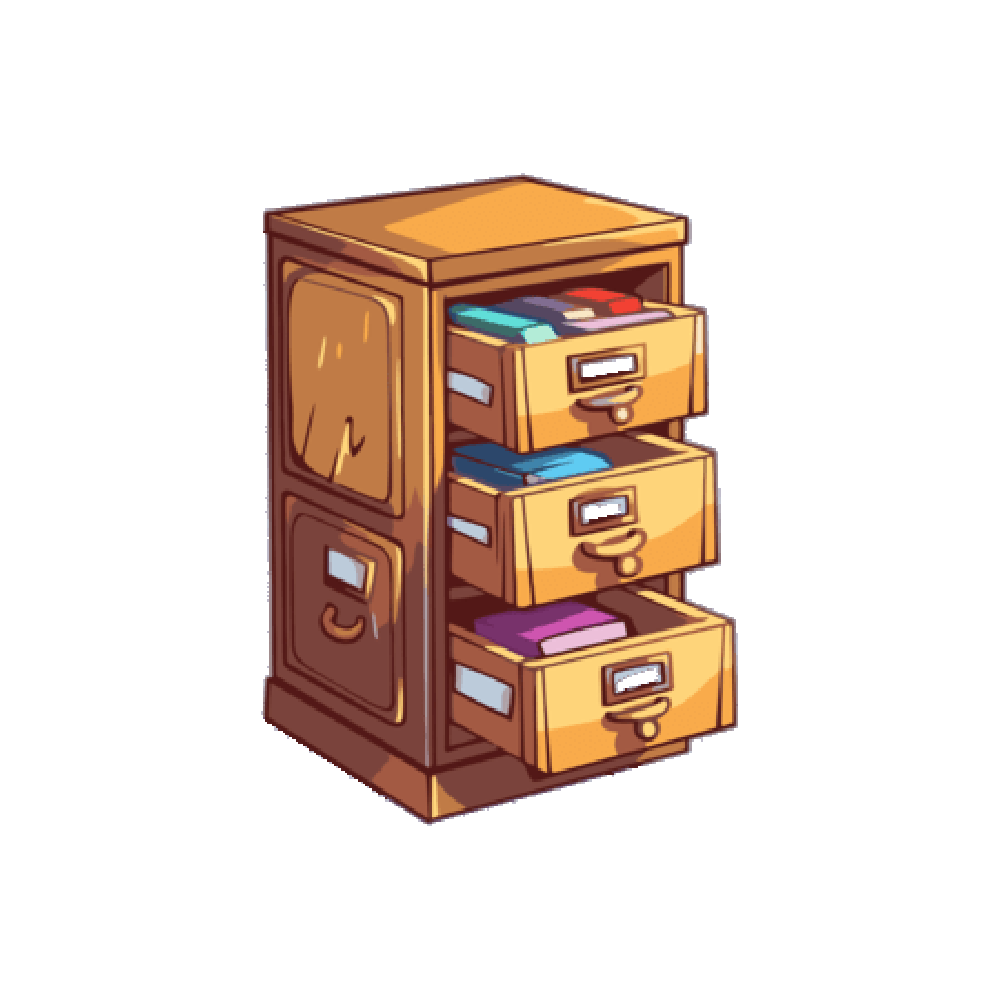 Filing Cabinet Sticker Transparent Clipart