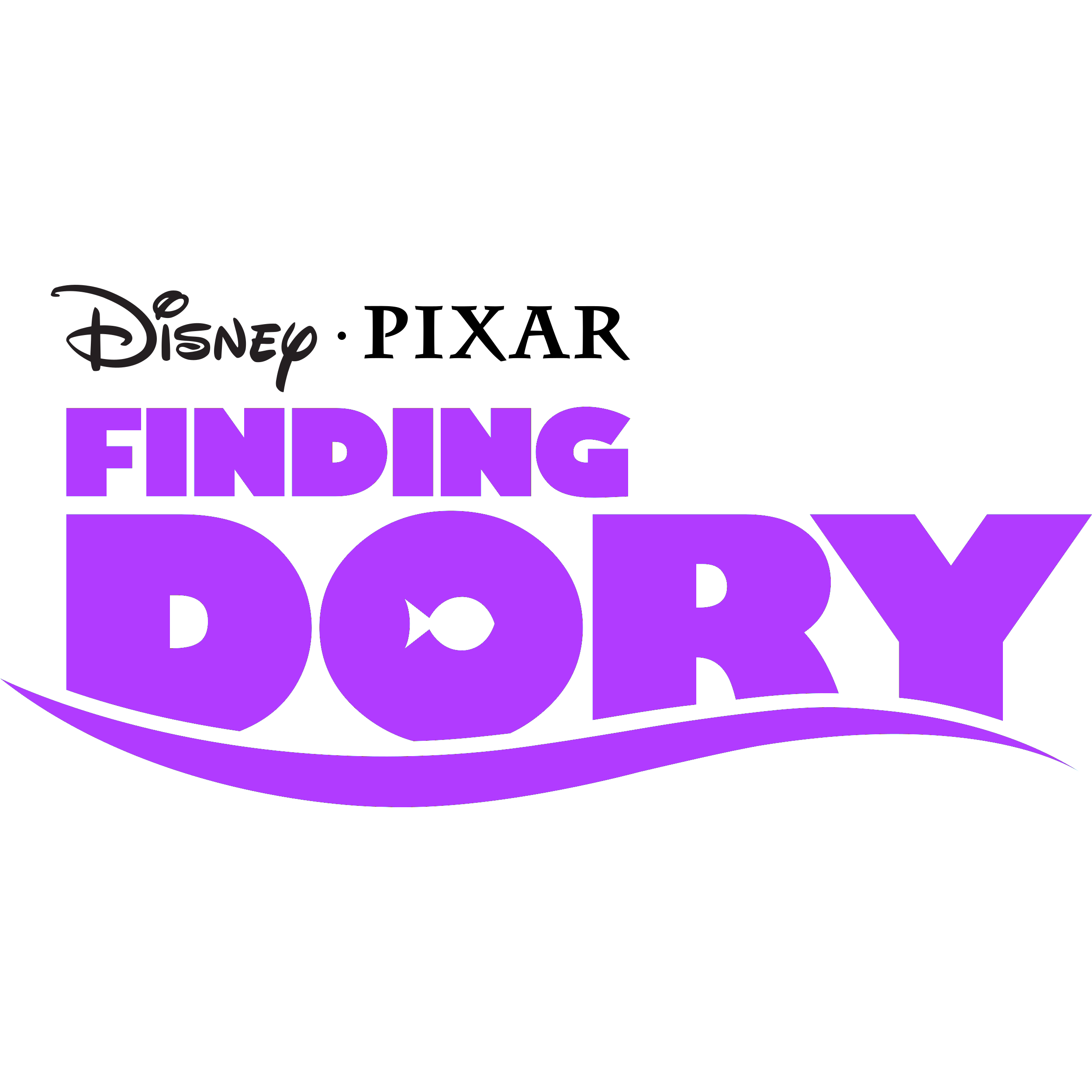 Finding Dory Logo Transparent Clipart