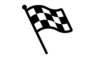 Finish Flag Free Sticker PNG