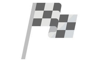 Finish Flag Sticker PNG
