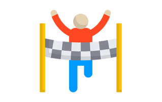 Finish Line Sticker PNG