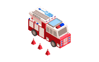 Firefighter Car Sticker PNG