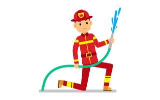 Fireman Sticker PNG