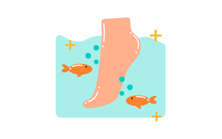 Fish Therapy Free Sticker PNG