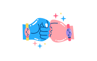 Fist Bump Free Sticker PNG