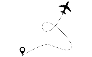 Flight Route PNG