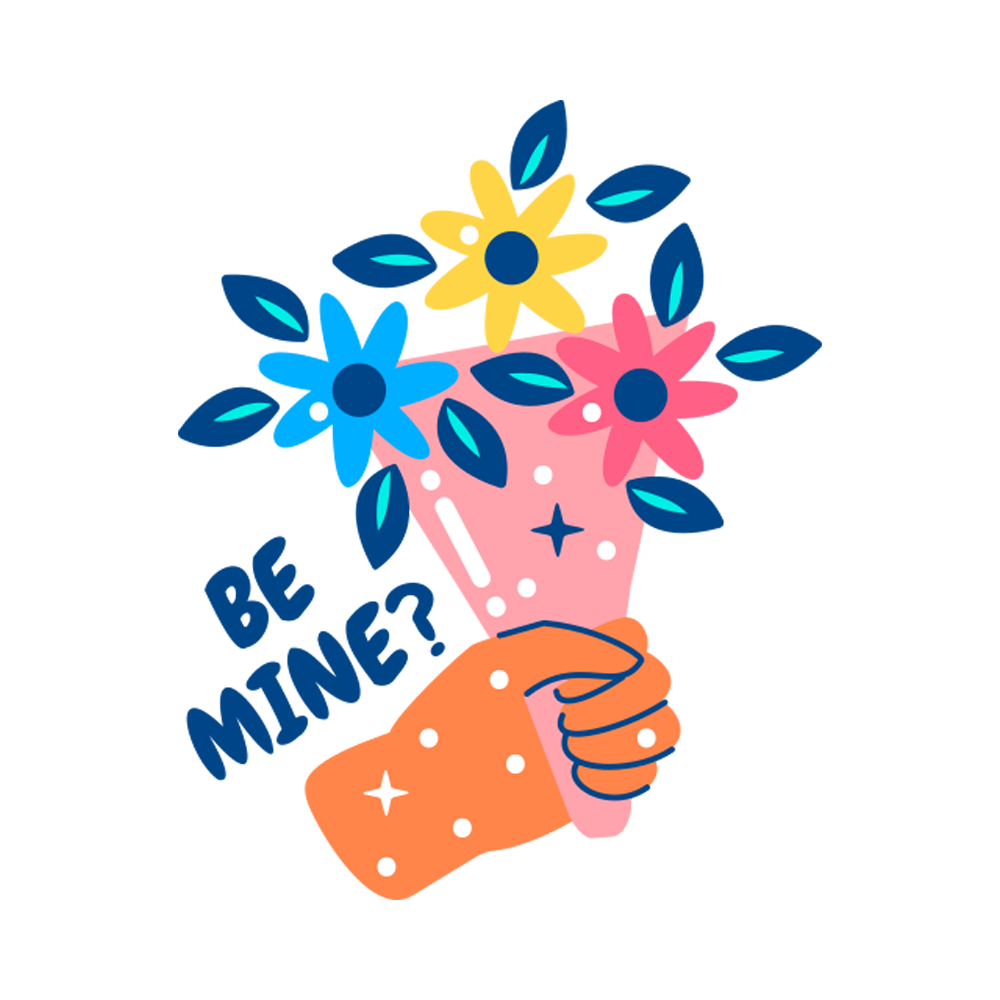 Flower Bouquet Free Sticker Transparent Picture