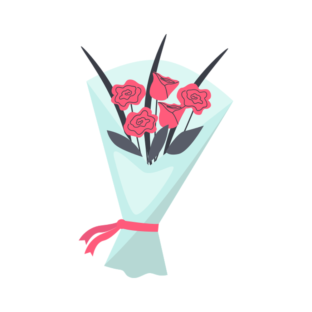 Flower Bouquet Free Sticker Transparent Gallery