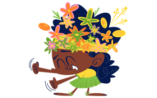Flower Crown Sticker PNG