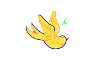 Flying Free Sticker PNG