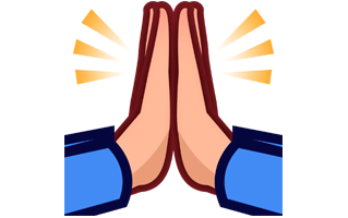 Folded Hands Emoji PNG