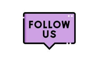 Follow Us Free Sticker
