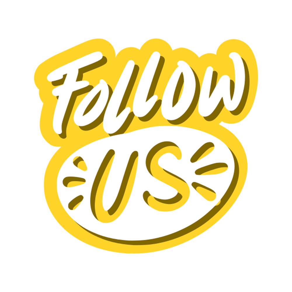 Follow Us Sticker Photo Transparent Photo