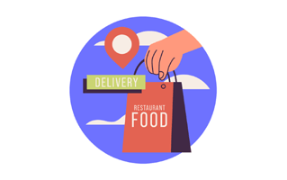 Food Delivery Free Sticker PNG