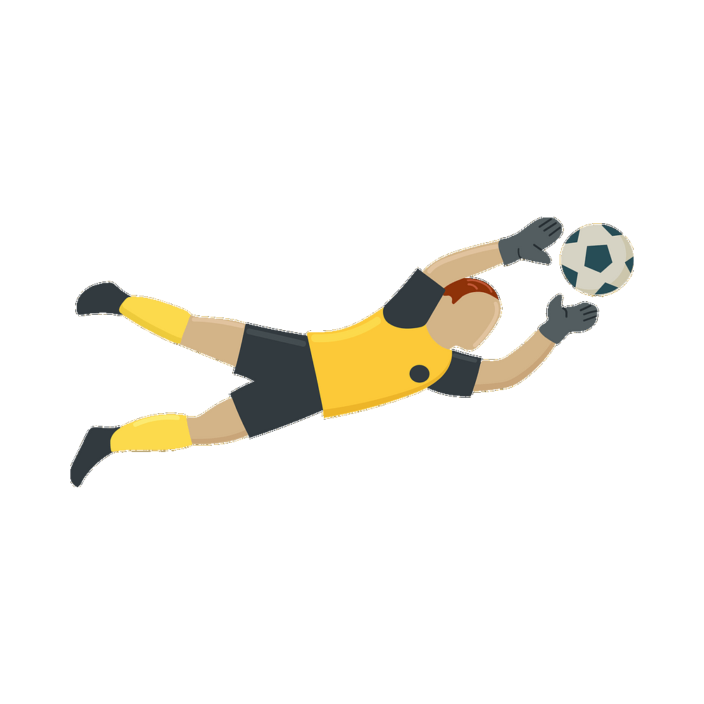 Football Goalkeeper Free Sticker Transparent Clipart