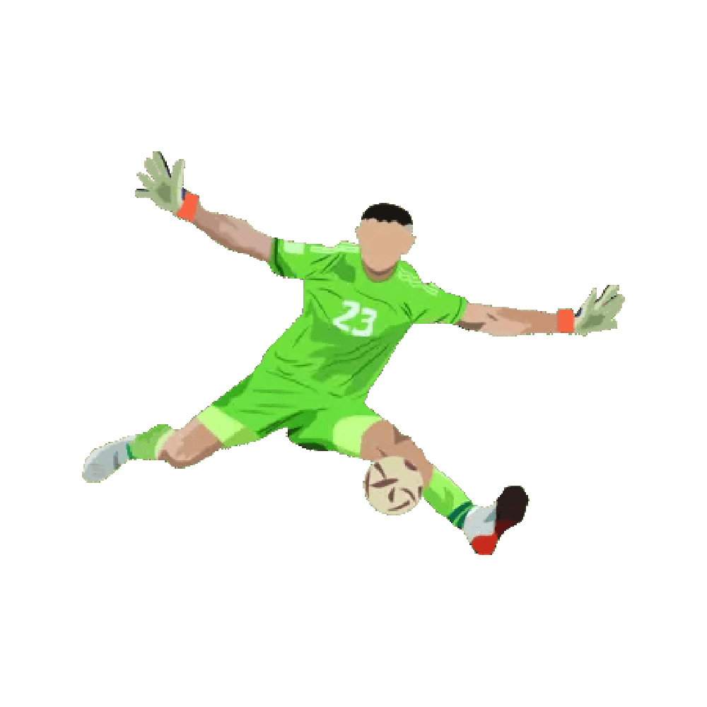 Football Goalkeeper Sticker Photo Transparent Picture