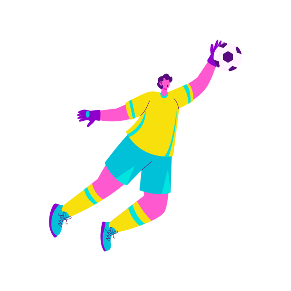 Football Goalkeeper Sticker Photo Transparent Clipart