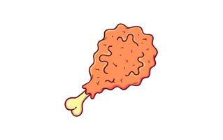 Fried Chicken free sticker PNG