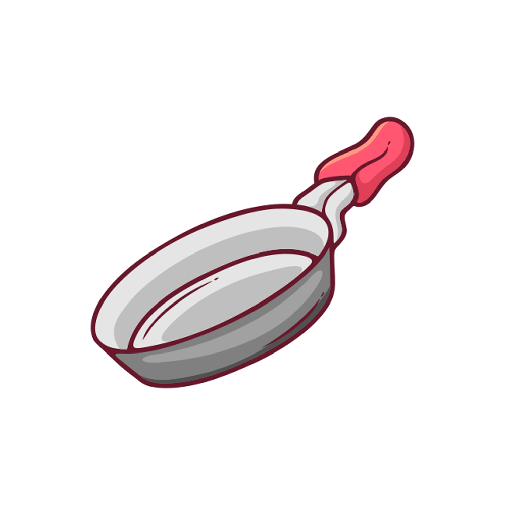 Frying Pan Free Sticker Transparent Clipart