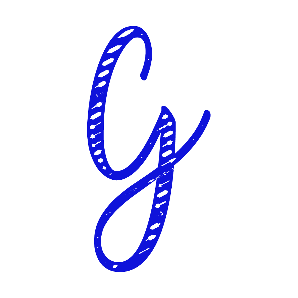 G Alphabet Blue Transparent Photo