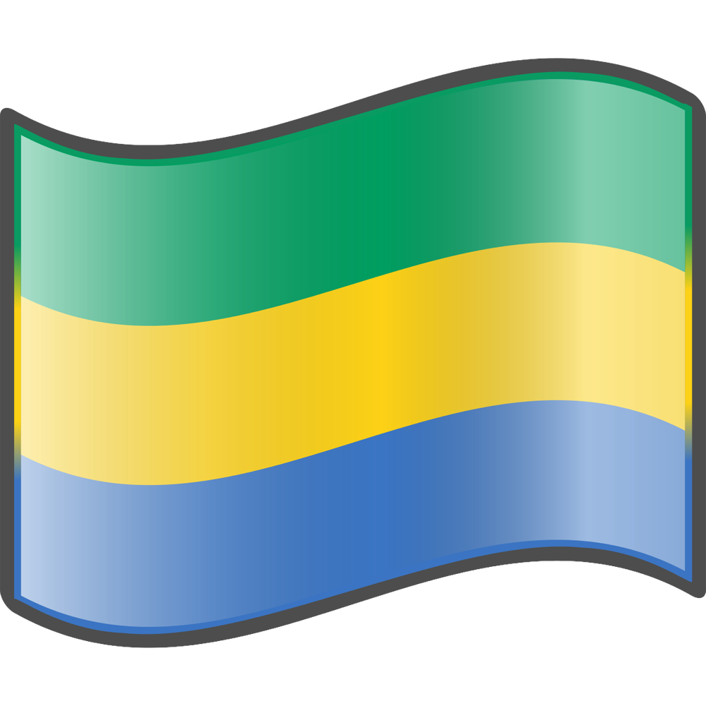 Gabon Flag Transparent Photo