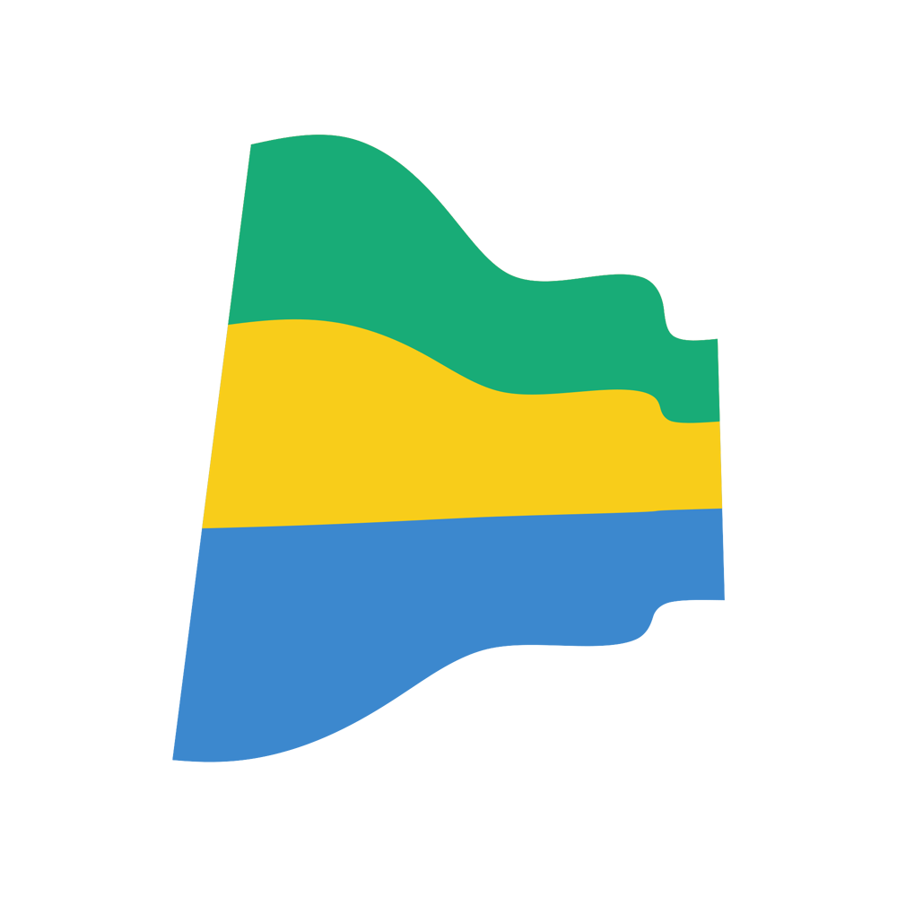 Gabon Flag Transparent Clipart